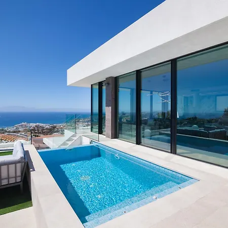E With Priv, Heated Pool, Ocean View The View Tenerife * Адехе